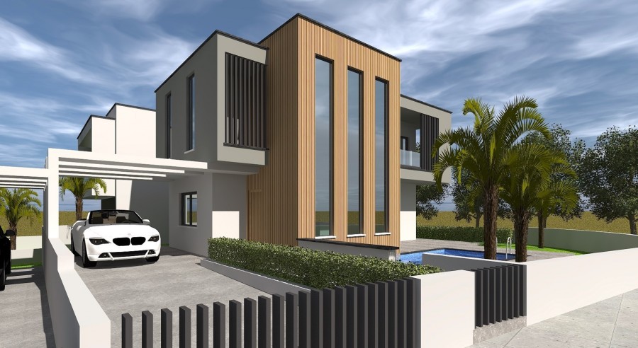 Semi Detached Villa  For Sale  in  Ypsonas